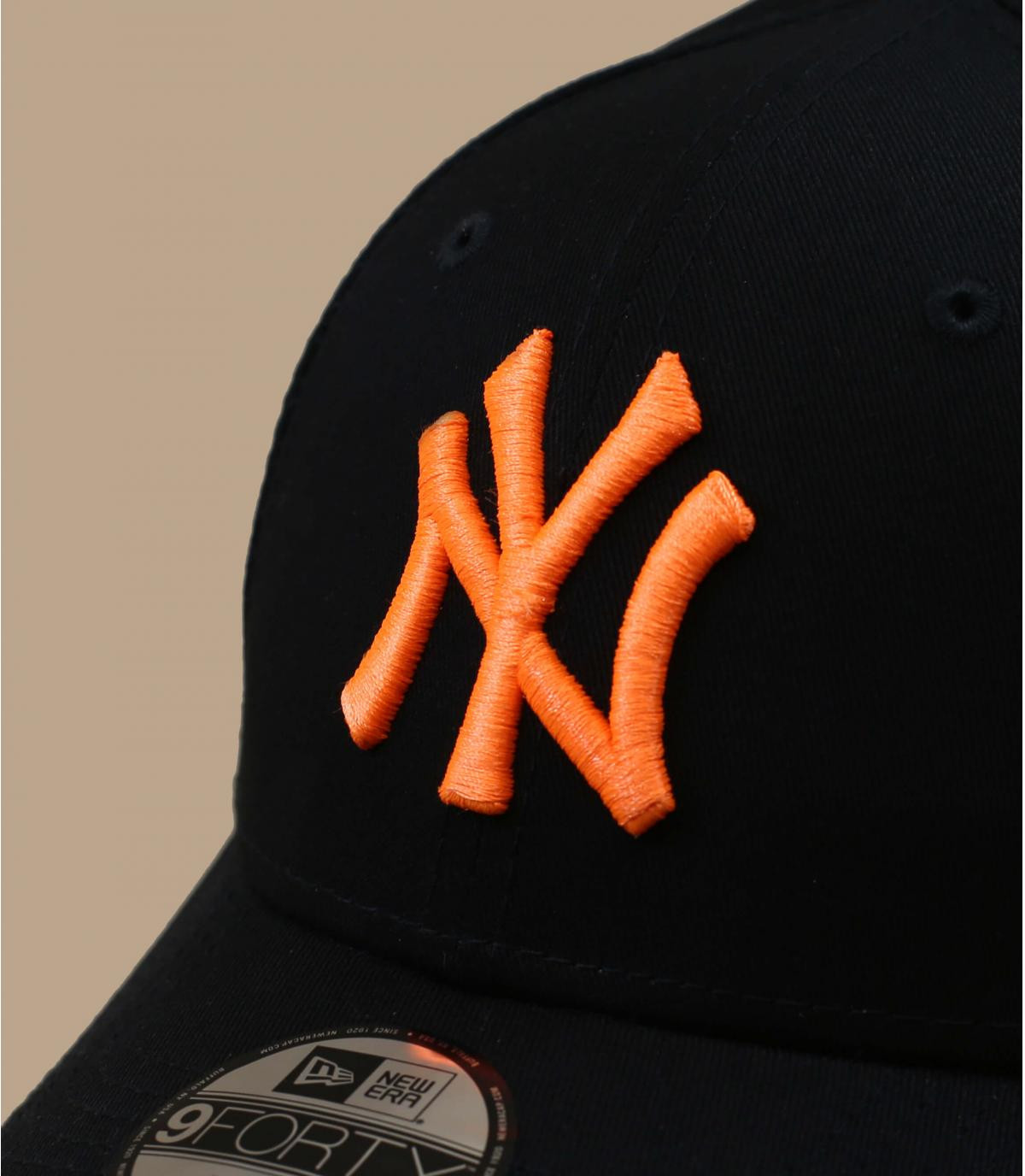 Kids NY black neon orange New Era